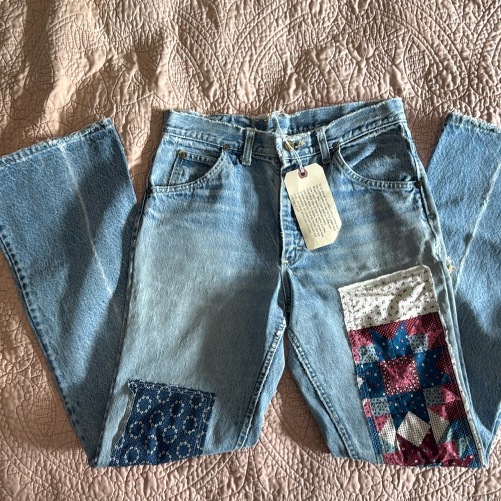 Vintage upcycled Lee jeans Sewn